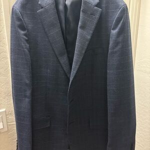 Tommy Hilfiger Navy Checkered Blazer